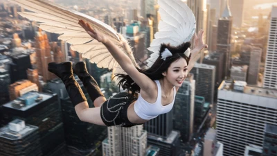 Flying Catgirls